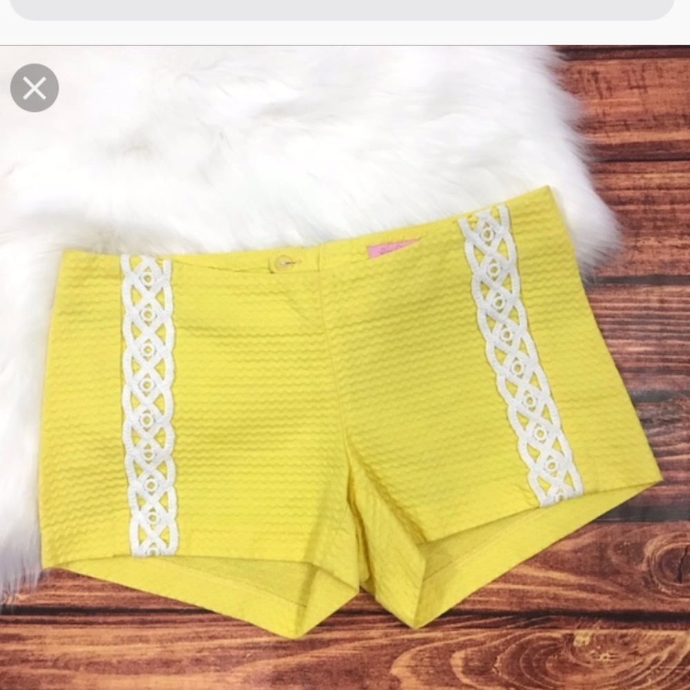 Lilly Pulitzer yellow shorts